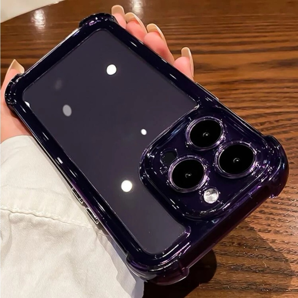 ⚠️Clearance💜iPhone 14/Pro/Pro Max/Plus Cute Purple Clear iPhone Case - Picture 6 of 6